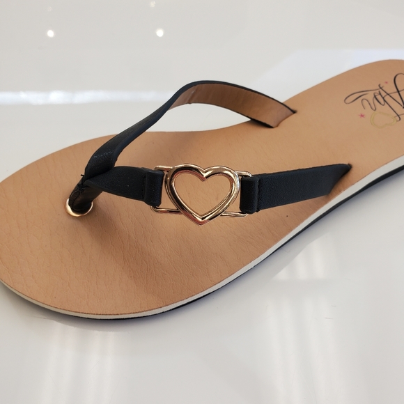 NIB - Black Leather Love Sandals - Beach B… - Picture 4 of 6